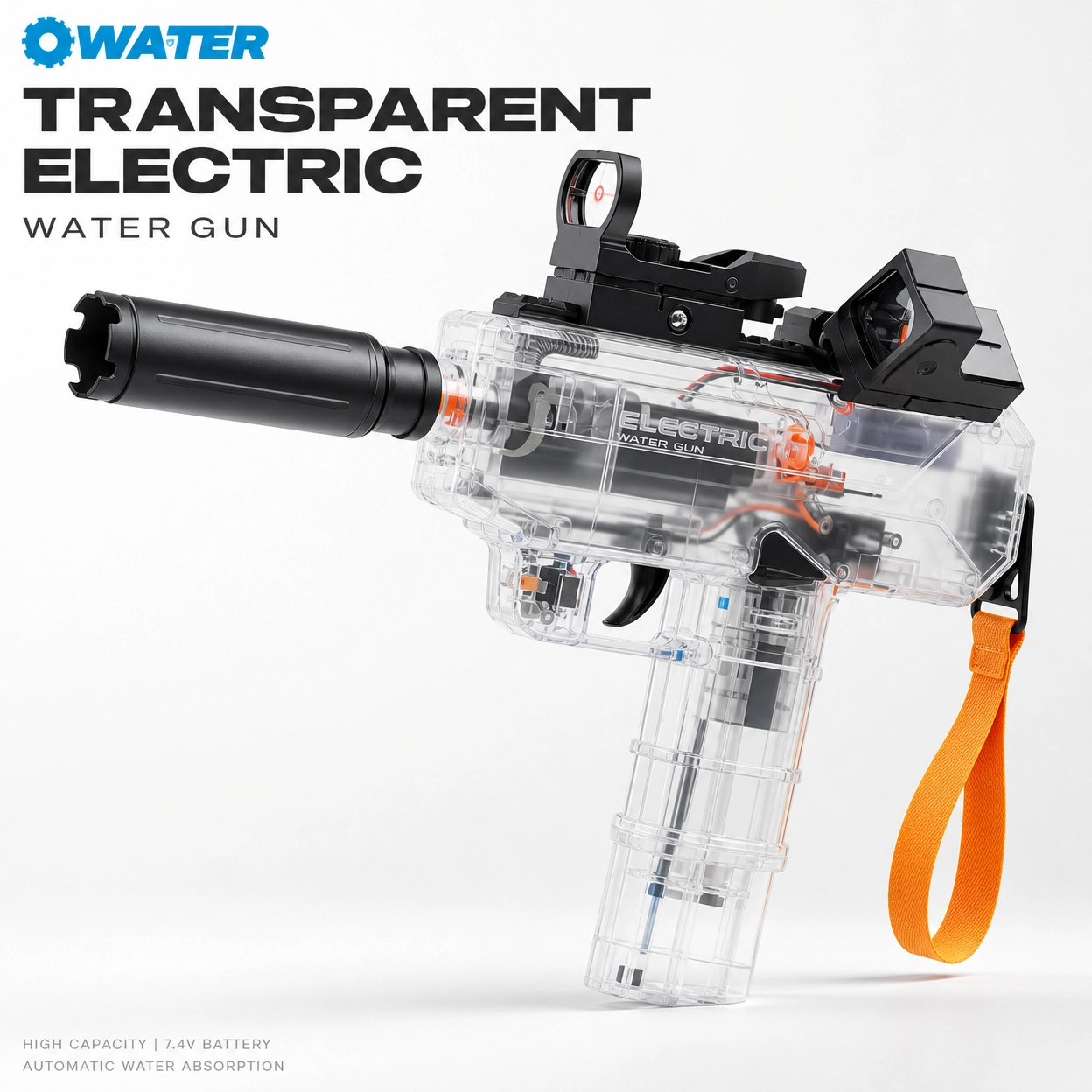 TL Uzi Electric Burst Water Gun for Kids